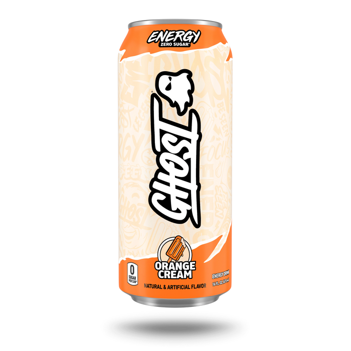 GHOST Energy Orange Cream can
